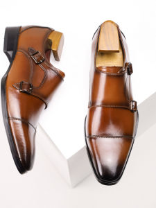 Elevating 3-Eyelet Genuine Leather Mens Shoes