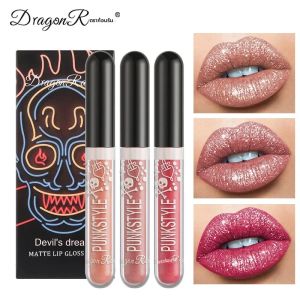 Long-Lasting Matte Lip Glaze Glitter Non-Fading Non-Stick CUP โลหะเงาของขวัญวันวาเลนไทน์ Lip GLOSS