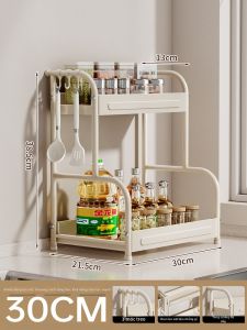 YIXUAN | Kệ Gia Vị Bếp Đa Tầng Để Bàn Chống Gỉ