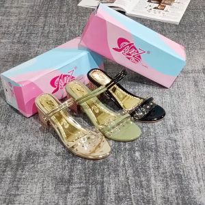Stylish Office Footwear: A-62 Summer Fashion High-Heeled Crystal Shoes