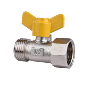 SUNINLIFE | Heavy Duty Full Brass Three Way Gas Ball Valve 4 Divisions