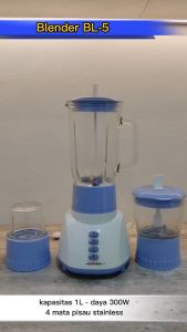 Advance BL-5 Blender Kaca 3in1 Food Grade 1.5 Liter Multifungsi Pembuat Jus Es
