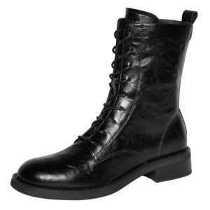 Reemoor | Winter Autumn Martin Boots Short Tube Retro Thick Heel Leg Slimming Ankle Boot