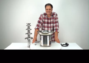 ✅พร้อมส่ง✅เครื่องทำน้ําพุช๊อคโกแลต น้ําตกช็อคโกแลตสแตนเลสเชิงพาณิชย์