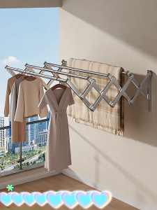 CANVA Thép không gỉ giàn phơi  minh Sào Phơi Dồ Gấp Gọn Inox thể điều chỉnh Giá phơi quần áo nhỏ gọn