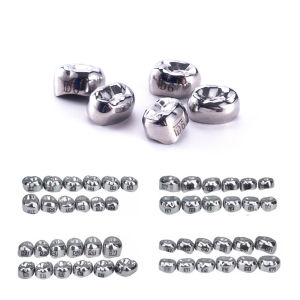 JNSUR 48 Position Kids Dental Primary Molar Temporary Crowns Stainless Steel Pedo Molar Crown Refill Kit For Kids 1st 2nd