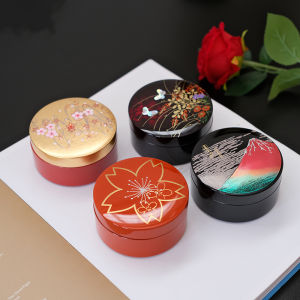 High-End Miniature Lacquerware Jewelry Box Elegant Small Sized Japanese Style Non-Essential Handcraft Decorative Storage Case