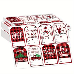 160 Pcs Self-Adhesive Christmas Gift Tags – Snowman Style Name Labels for Xmas Presents Wrapping & Holiday Decorations
