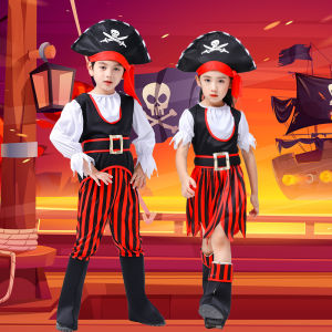 ToyStory Pirate Boy Girl costume pirate of Caribbean cosplay boys Girls clothes prop suit Carnival party costume for kids