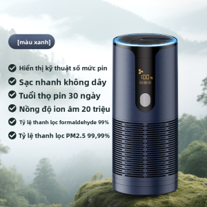 HELLOLEIBOO | Máy Lọc Không Khí Loại Bỏ PM2.5 & Formaldehyde Cho Ô Tô