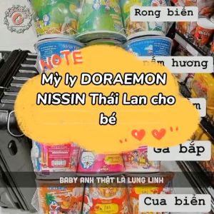 Mì ly ăn liền DOREMON NISSIN Thái Lan cho bé hộp 40gram
