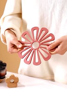 Lót Nồi Silicon Chịu Nhiệt Hình Bông Hoa Cute - Tấm lót nồi đế lót ly  Miếng lót bàn ăn bằng nhựa chống trơn cách nhiệt phong cách Hàn Quốc