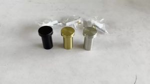 2Pcs Cylindrical Stainless Steel Coat Hook Bathroom Hardware Hanging Clothes HookWall-Mounted Cylindrical 16x35mm Single Hook