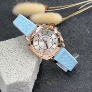 Geneva นาฬิกาข้อมือแฟชั่นสายยาง ขอบโรสโกล์ด หน้าปัด35มม. ดีไซน์สวย พร้อมส่ง