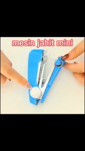 Alat Mesin Jahit Mini Portable Tangan Portabel Murah Stapless Handy Stitch Unik Murah springcome