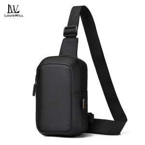 LouisWill Mens Crossbody Bag Fashion Mini Waterproof Oxford Cloth Mobile Phone Bag Casual Lightweight Bags Outdoor Sports Chest Bag