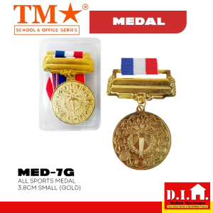 Do It Home TM All Sports Medal 3.8cm Small Gold MED-7G