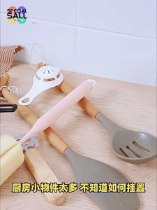 Durable and Sturdy 6/8 Hook Wall Mounted Non Punched Hook Door Seamless Metal Hook Non Punching Wall Hook