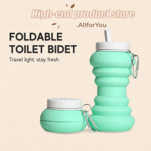 600ml Portable Collapsible Bidet for Personal Hygiene Cleaning Folded Travel Shattaf Bidet Toilet Shower Sprayer