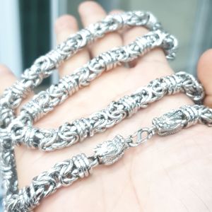 (Khóa S- Dùng Không Phai) Dây Chuyền Nam Đầu Rồng Cao Cấp- Dùng vĩnh viễn luôn sáng đẹp không cần đi đánh lại