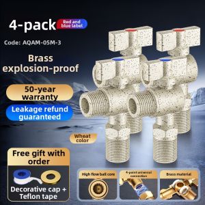 TAOSHI | Full Copper Big Flow Ball Valve for Cold and Hot Water 1/2 inch