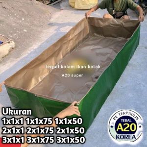 TERPAL KOLAM IKAN TYPE A20 KOREA UKURAN 200x100x75cm SUPER QUALITY