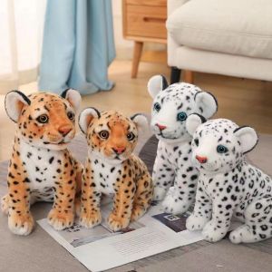 New Animal Doll Lifelike Leopard & Lion Plush Realistic Plushie Panther Toy Baby Soft Pillow Gifts For Kids Birthday Gift