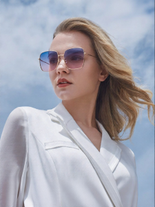 HELEN KELLER | Trendy Round Face Driving Sunglasses Anti-UV