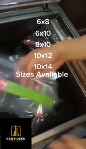 100 Pcs smooth Vacuum bag for Chambered vacuum machine food grade BPA Free Commercial Grade plastic for storage and cooking