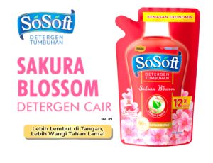 Sosoft deterjen cair tumbuhan 360 ml