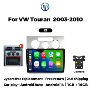 10 Inch 2 Din Car Radio Stereo For Volkswagen Touran 1 2003-2010 Wireless Carplay Car Multimedia GPS Navigation FM Autoradio BT