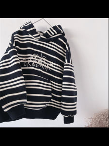 Thickened Fleece Hooded Sweatshirt for Boys Autumn Winter New Arrival Baby All-In-One Velvet Casual Top Jies Home
