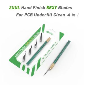 2UUL 4 In 1 Pure Handle Thin Blade Can Be Used To Remove The Black Adhesive CPU Glue Knife Mobile Phone Repair Blade