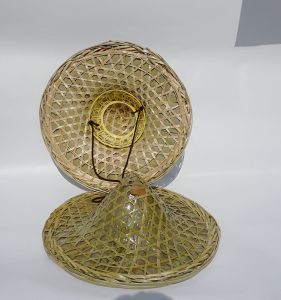 Mũ Quạt Quân Đội Màu Đỏ Truyền Thống Dành Cho Trẻ Em Mũ Che Nắng Bền Đạo Cụ Khiêu Vũ Mái Che Câu Cá Dệt Tre Đa Năng Phụ Kiện Biểu Diễn Theo Mùa