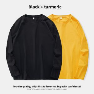 AKT | Autumn Big Size Cotton White Mens Long Sleeve T-Shirt