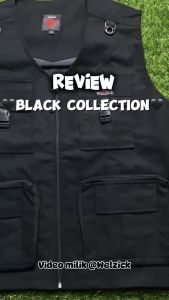 WELZICK Vest Tactical Rompi Black Medium S M L XL Jumbo 2XL 3XL 4XL 5XL - Rgnk01