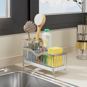 Multifunctional Kitchen Sink Sponge and Soap Organizer