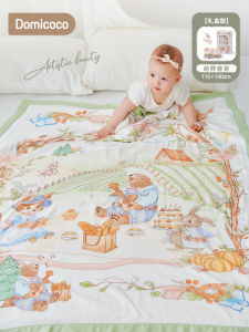 Domicoco Bamboo Cotton Muslin Quilt Domicoco Air Conditioner Quilt Baby Blanket Four Seasons Newborn Special Use Quilt