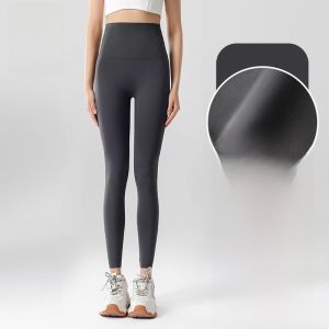 MiiOW | Quần yoga nữ mùa thu đông mới màu đen nhung lót lông cá mập cao cấp cạp cao quần tập thể dục