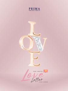 PRIMA Bông Tai Vàng 9K đính Kim Cương - BST Love Letter - 991E1729