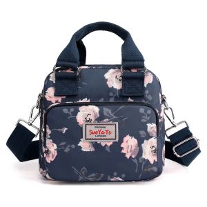 Summer and Spring New Large Capacity Printed Nylon Shoulder Tote Bag