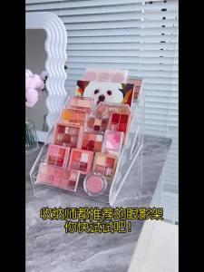 TUCHANG | Acrylic Clear Makeup Organizer for Eyeshadows Lipsticks and Nail Polishes