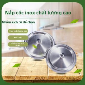 MEISITEKEKE | Nắp Cốc Inox Dung Tích Lớn Chống Bụi Cách Nhiệt