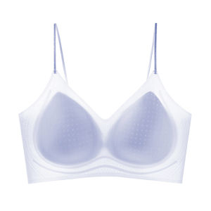 PIER N°5 | Herbal Origin Womens Underwear Thin Strap Summer Thin Seamless Cool Feeling Bra Small Chest Gathered Can Expose Strap Beautiful Back