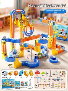 XIDIQI | Educational Magnetic Building Block Toy with Tracks Transformable Design