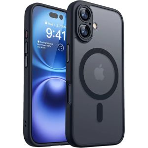 Ốp Lưng Chống Sốc Magsafe Luxury Armor Cho iPhone Pro Max Chất Liệu PC Mờ Trong Suốt Tương Thích Sạc Không Dây Hỗ Trợ Sạc Không Dây Từ Tính