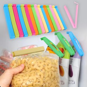 5-30pcs Colorful Plastic Sealing Clips Tea Clip Moisture-Proof Fresh-Keeping Snack Bag Sealer Clamp Reusable Kitchen Accessory