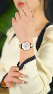 2026 Original Emporio Armani AR1926 Watch - Ladies Starry Sky Series Quartz Watch - Fashionable Diamond Ladies Watch - Ideal Gift for Your Girlfriend or Wife