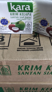 Kara Krim Santan Kelapa siap pakai 200ml 1karton