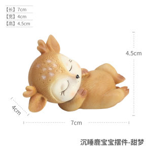 Giraffe Small Ornaments Creative Home Decoration Living Room Office Desk Surface Panel Decoration Cute Healing Female Gift